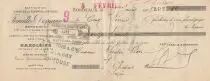 Francia 12 francs - Bank cheque receipt - Fenaille & Despeaux - 1908