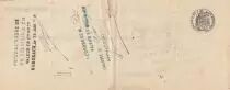 Francia 12 francs - Bank cheque receipt - Fenaille & Despeaux - 1908