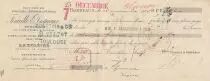 Francia 12 francs - Bank cheque receipt - Fenaille et Despeaux - 24-11-1906