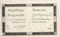 Francia 125 Livres - 7 Vend&eacute;miaire An II - 1793 - Sign. Aubourg - Serial 13