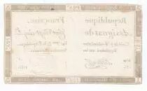 Francia 125 Livres - 7 Vend&eacute;miaire An II - 1793 - Sign. Le Claireff - VF