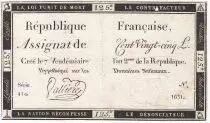 Francia 125 Livres - 7 Vend&eacute;miaire An II - 1793 - Sign. Valliere - VF