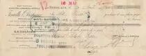 Francia 13 francs - Bank cheque receipt - Fenaille & Despeaux - 1907