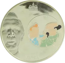 Francia 1.5 Euros - Tintin and Professor Sunflower - 2007 - Colored - Silver - Struck BE - with box and certificate