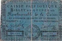 Francia 15 Sols - Aisne - Saint Quentin - 1791