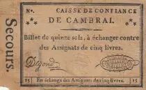 Francia 15 sols - Nord - Confidence fund of Cambrai - Fake ? - 1792
