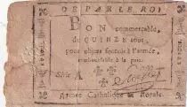 Francia 15 sous - Catholic and Royal Army - Manlevrier 1794