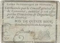 Francia 15 sous - Vienne - Poitiers - 1791