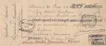 Francia 186.85 francs - Bank cheque receipt - Syndicat agricole de B&eacute;ziers et du Languedoc - 1914