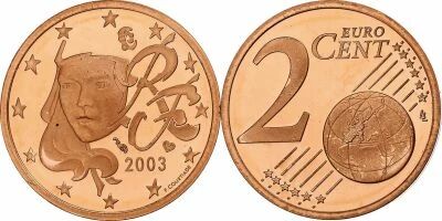 Francia 2 cent 2003 ? Proof (BE) ? From Official Set