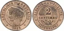 Francia 2 Centimes Ceres - Third Republic - 1888 A Paris