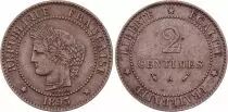 Francia 2 Centimes Ceres - Third Republic - 1892 A Paris