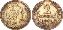 Francia 2 centimes Dupuis - Third Republic - 1901
