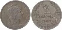 Francia 2 Centimes Liberty head - 1907