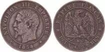 Francia 2 Centimes Napoleon III - Nude Head - 1854 BB Strasbourg