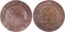 Francia 2 Centimes Napoleon III - Nude Head - 1854 D Lyon