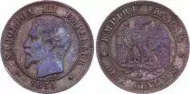 Francia 2 Centimes Napoleon III - Nude Head - 1855 BB Strasbourg