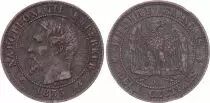 Francia 2 Centimes Napoleon III - Nude Head - 1855 K Bordeaux - Anchor