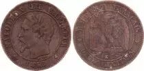 Francia 2 Centimes Napoleon III - Nude Head - 1856 K Bordeaux