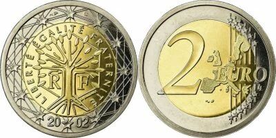 Francia 2 Euro 2002 ? Proof (BE) ? From Official Set