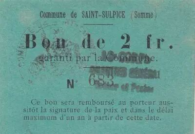 Francia 2 F Saint-Sulpice - N683 - 10/05/1915