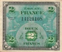 Francia 2 Francs - Allied Military Currency - 1944 - No Serial