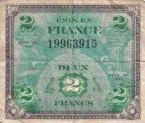 Francia 2 Francs - Allied Military Currency - 1944 - Without Serial - P.114