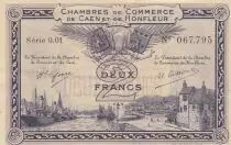 Francia 2 Francs - Caen and Honfleur Chamber of Commerce 1915 - AU