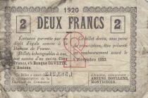 Francia 2 Francs - Chamber of Commerce - Amiens - 1920