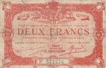 Francia 2 Francs - Chamber of Commerce - Le Havre - 1917
