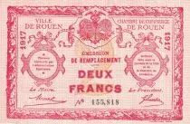 Francia 2 Francs - Chamber of Commerce - Rouen - 1917