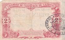 Francia 2 Francs - Chamber of Commerce Cambrai  - 15-09-1914 - 2&egrave;me S&eacute;rie