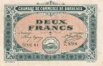 Francia 2 Francs - Chambre de commerce de Bordeaux - Serial 41 - P.30-17