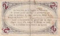 Francia 2 Francs - Chambre de commerce de Lorient - 1915