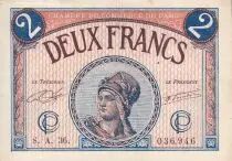 Francia 2 Francs - Chambre de commerce de Paris - 1920 - Serial A.36 - P.97-28