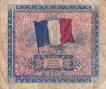 Francia 2 Francs - Flag - 1944 - Without Serial - P.114