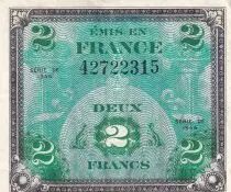 Francia 2 Francs - Flag - 1944 - Without Serial - P.114