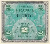 Francia 2 Francs - Flag - Serial of 1944