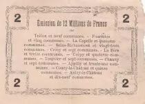 Francia 2 Francs - Fourmies - Regional Coupon  - 08-05-1916 - Serial 2
