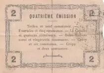 Francia 2 francs - Fourmies City - 1917 - Serial 3