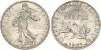 Francia 2 Francs - Semeuse - 1902 - Silver