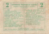 Francia 2 Francs - Unified Regional Bill - City of Fresnoy-le-Grand