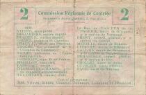 Francia 2 Francs - Unified Regional Bill - City of Itancourt