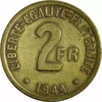 Francia 2 Francs Allied Occupation for France and Algeria 1944