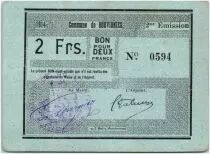 Francia 2 Francs Bouvignies City - 1914