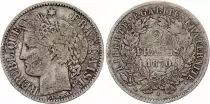 Francia 2 Francs Ceres - 1870 Small A Paris - Silver