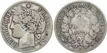 Francia 2 Francs Ceres - 1871 K Bordeaux - Silver