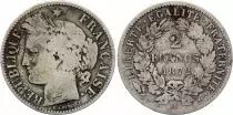 Francia 2 Francs Ceres - 1872 K Bordeaux Silver