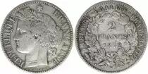 Francia 2 Francs Ceres - 1872 K Bordeaux Silver