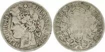 Francia 2 Francs Ceres - 1881 A Paris aFine - Silver - KM.817.1